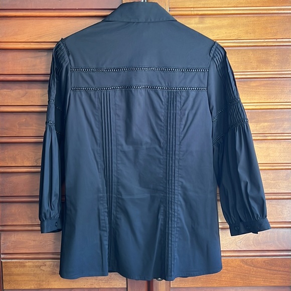 Black Button Down Top - Picture 5 of 7